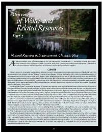 Overview of Water and Related Resources Part 2
