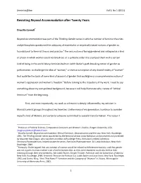 Revisiting Beyond Accommodation After Twenty Years
