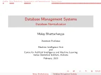 Database Normalization