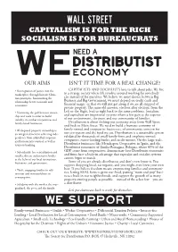Distributist Weeconomy Our Aims Isn’T It Time for a Real Change?