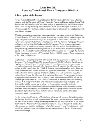 Lone Star Ink: Exploring Texas Through Historic Newspapers, 1880-1910