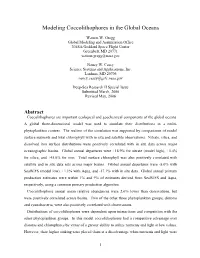 Modeling Coccolithophores in the Global Oceans