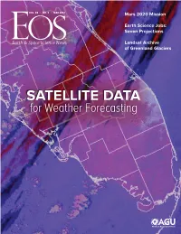 SATELLITE DATA for Weather Forecasting