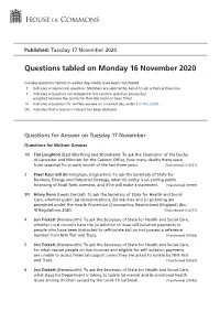 View Questions Tabled on PDF File 0.16 MB