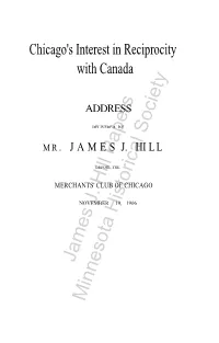 Chicago's Interest in Reciprocity with Canada