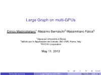 Large Graph on Multi-Gpus