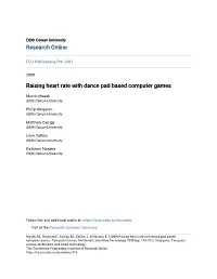 Raising Heart Rate with Dance Pad Based Computer Games