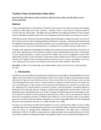 Trackless Trams and Australian Urban Fabric Abstract 1. Introduction