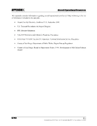 APPENDIXK Aircraft Operational Resources