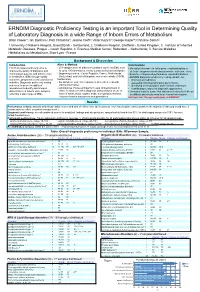 ERNDIM Diagnostic Proficiency Testing Is an Important Tool In