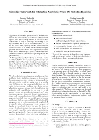 Proceedings of SMC Sound and Music Computing Conference 2013