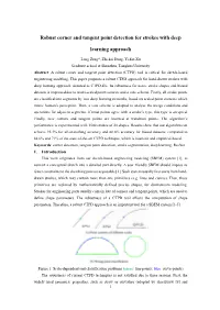 Robust Corner and Tangent Point Detection for Strokes with Deep