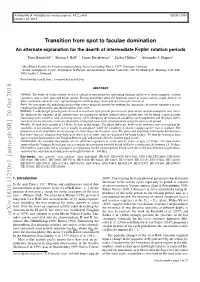 Transition from Spot to Faculae Domination--An Alternate