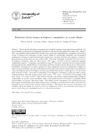 Extinction-Driven Changes in Frugivore Communities on Oceanic Islands