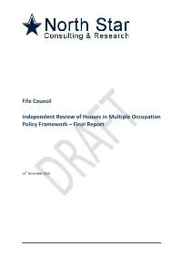 Fife Council Independent Review of Houses in Multiple Occupation
