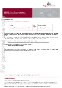 For Personal Use Only Use Personal for Vanguard Total Stock Market Index Fund