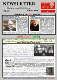 Newsletter AUTUMN 2020