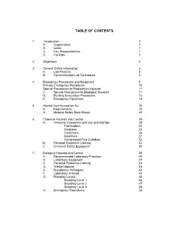 Table of Contents