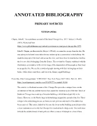 Annotated Bibliography