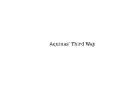 Aquinas' Third