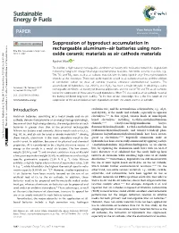 Suppression of Byproduct Accumulation in Rechargeable