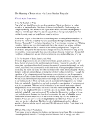 The Meaning of Prostrations