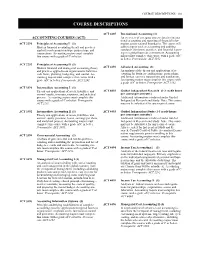 Course Descriptions · 101