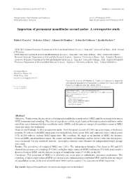 Impaction of Permanent Mandibular Second Molar: a Retrospective Study