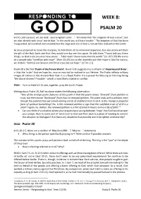Week 8: Psalm 20
