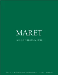 2016–2017 Curriculum Guide