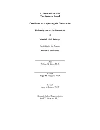 Certificate for Approving the Dissertation