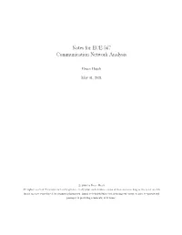 Communication Network Analysis