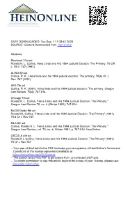 DATE DOWNLOADED: Tue Sep 1 11:35:41 2020 SOURCE: Content Downloaded from Heinonline