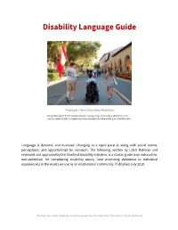 Disability Language Guide
