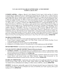 Navajo County Board of Supervisors' Action Report