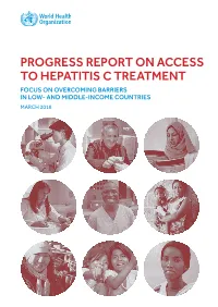 Progress Report on Access to Hepatitis C Treatment