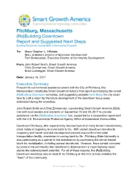 (Re)Building Downtown Report and Suggested Next Steps Building Blocks for Sustainable Communities Program