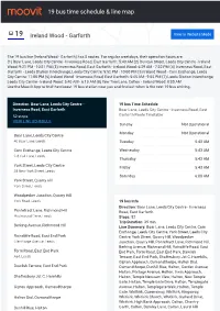 19 Bus Time Schedule & Line Route