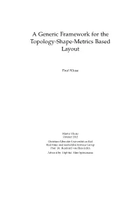 A Generic Framework for the Topology-Shape-Metrics Based Layout
