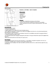 Celtic Passing PASSING & CATCHING: CELTIC PASSING