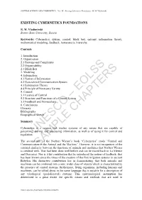 Existing Cybernetics Foundations - B