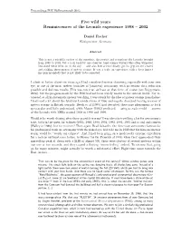 Five Wild Years Reminiscences of the Leonids Experience 1998 – 2002