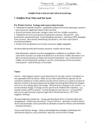 V. Insights from Time and the Land