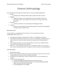 Forensic Anthropology
