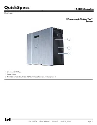 HP Z800 Workstation Overview