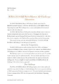 ICRA 2018 DJI Robomaster AI Challenge Overview