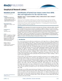 Identification of Buried Lunar Impact Craters from GRAIL Data And
