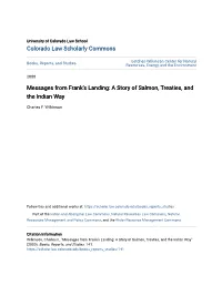 Messages from Frank's Landing: a Story of Salmon, Treaties, and the Indian Way