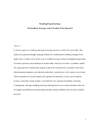 Modeling Experimenting SUBM-2