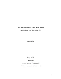 Power, Dissent, and the Contest of Intellectual Virtues in the 1950S